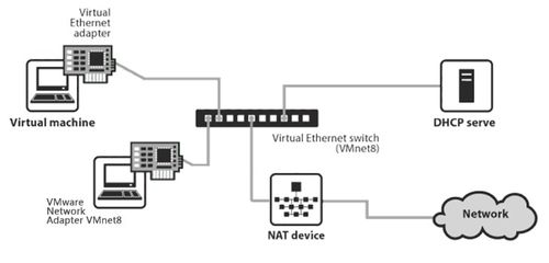 vmware nat模式下设置网络,虚拟机和主机网络不通